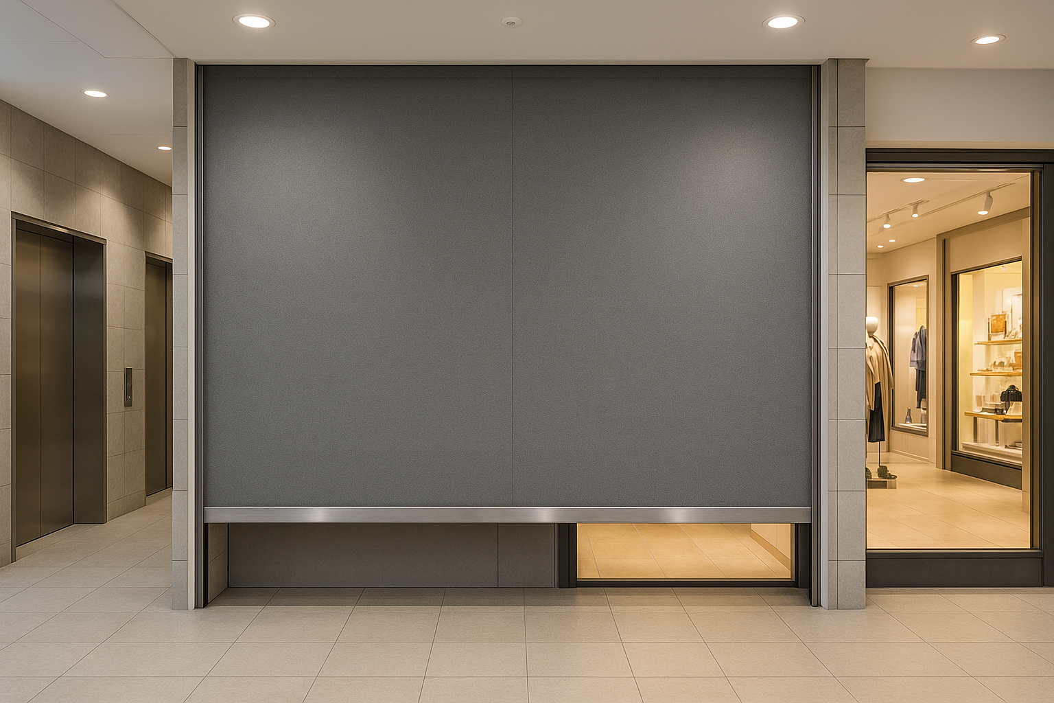 Fire curtain installation