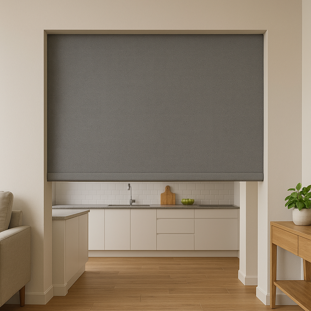 Curtain control panel and guides